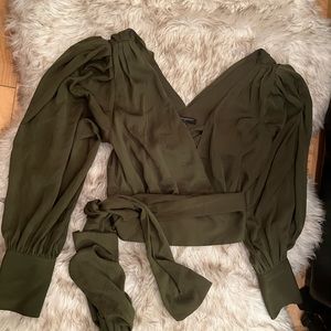 Olive Longsleeve Blouse